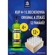 SADA BECHEROVKA 38% 4x 1L + PANÁKY (12KS)