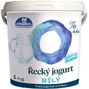 JOGURT BÍLÝ ŘECKÝ 5% 1kg MILKO