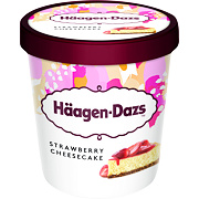 HÄAGEN DAZS SMETANOVÁ ZMRZLINA S JAHODOVOU POLEVOU  460ml 