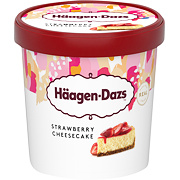 HÄAGEN DAZS SMETANOVÁ ZMRZLINA S JAHODOVOU POLEVOU  95ml 