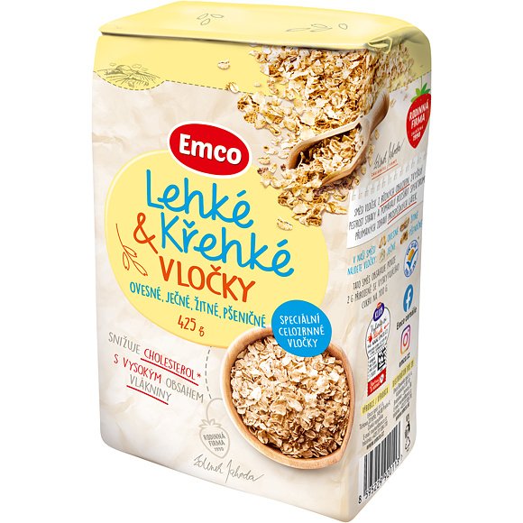 VLOČKY LEHKÉ/KŘEHKÉ 425g EMCO