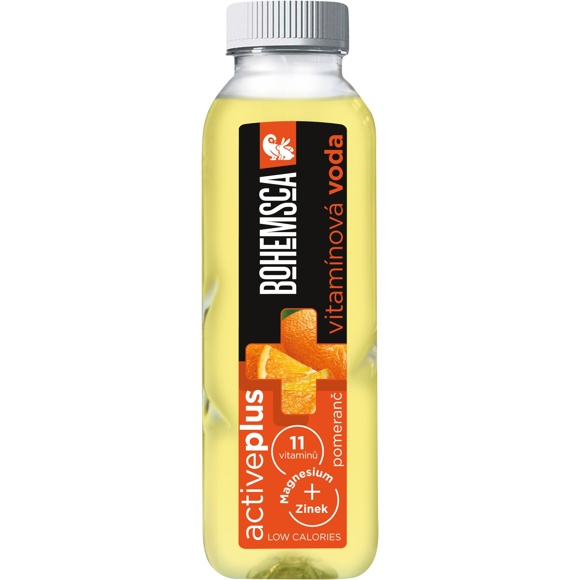 ACTIVE PLUS VITAMÍNOVÁ VODA POMERANČ 0,39L PET