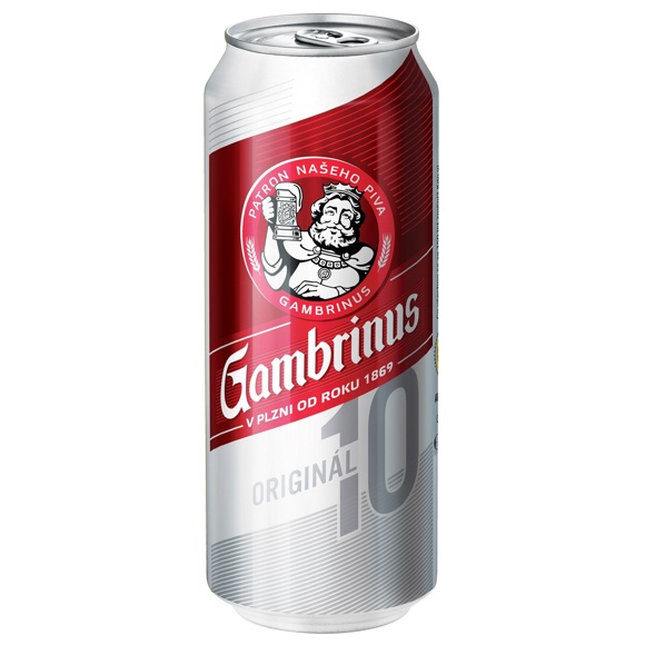 GAMBRINUS 10% 0,5l PLECH