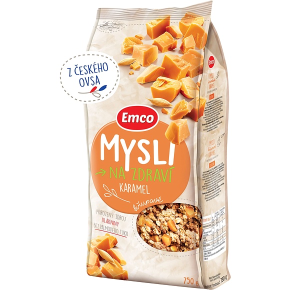 MUSLI KARAMELOVÉ 750g KŘUPAVÉ EMCO