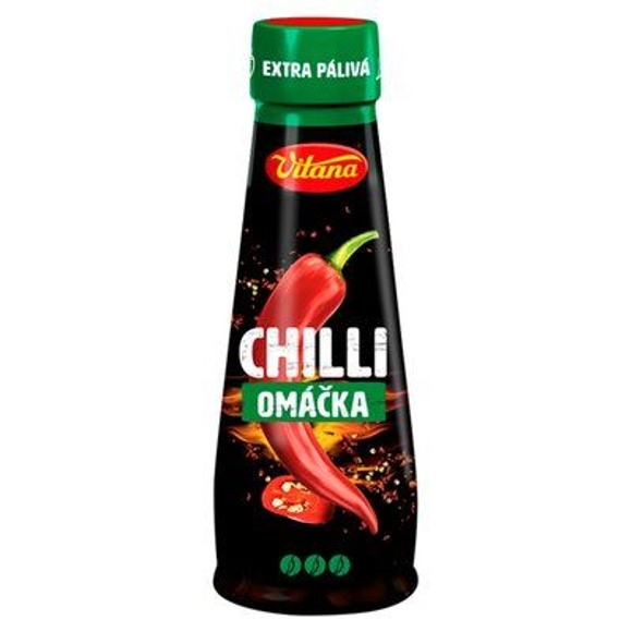 OMÁČKA CHILLI EXTRA PÁLIVÁ 180ml  VITANA