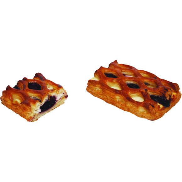 MŘÍŽKA S TVAROHOVOU A BORŮVKOVOU NÁPLNÍ 80g