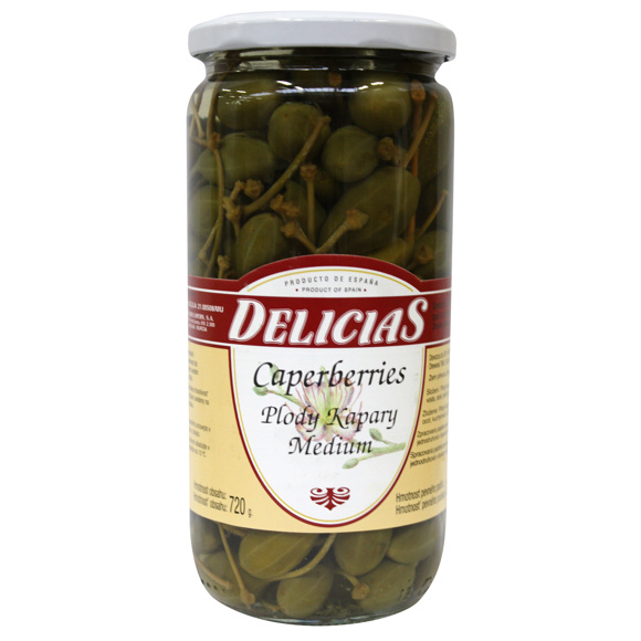 KAPARY SE STOPKOU CAPERBERRIES 720g SKLO