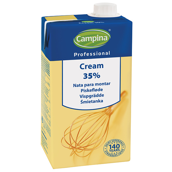 SMETANA NA ŠLEHÁNÍ 35% CAMPINA 1l