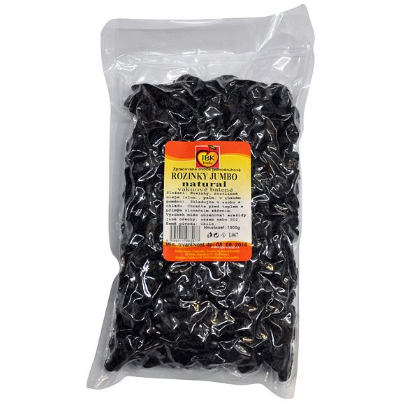 ROZINKY JUMBO NATURAL TMAVÉ 1kg (vakuo)