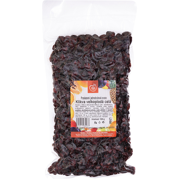 BRUSINKY (KLIKVA) SUŠENÉ 1kg (vakuo)