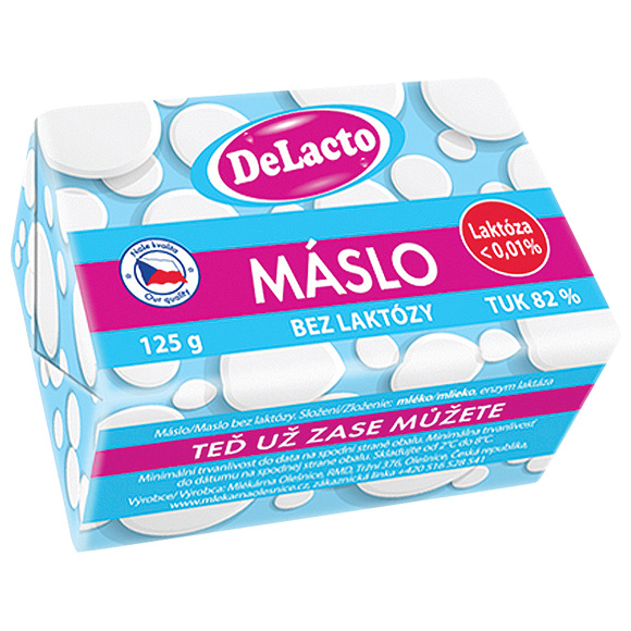 MÁSLO DELACTO 125g ( BEZ LAKTÓZY )